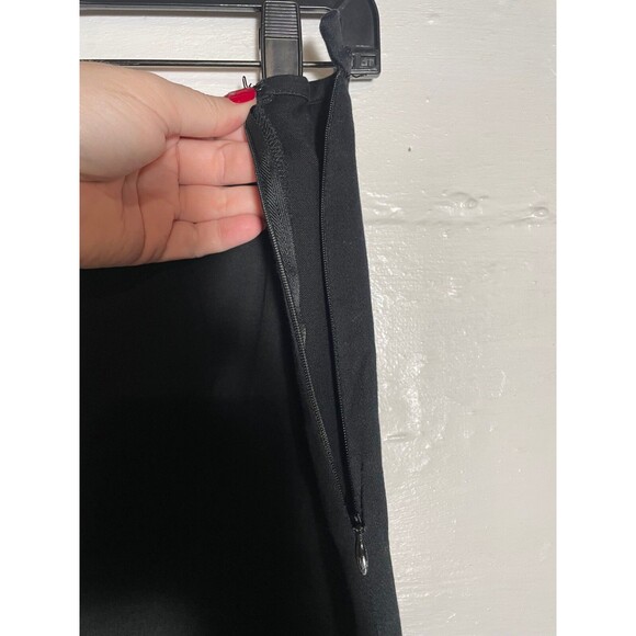 Vintage Y2K Cropped Wide Leg Cigarette Pants Embroidered Hem Karen Kane Sz 12 - Picture 8 of 11